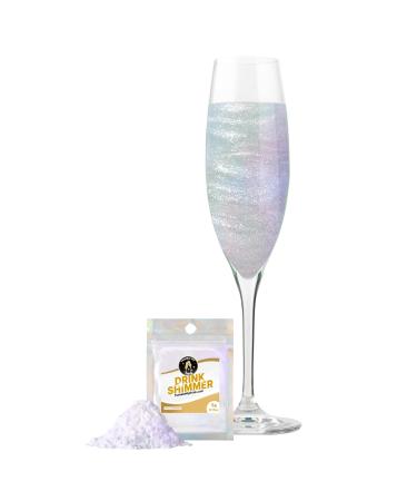 Twinkle my Drink Iridescent Deluxe Edible Glitter for Drinks & Cake Shimmer Glitter | for Event Decoration Cocktail Party UFO Alient Party Halloween | Edible Glitter for Cocktails (Opal Ghost)