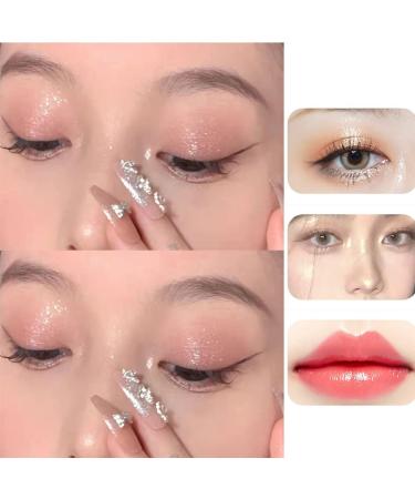 Long-Lasting Liquid Glitter Eyeliner Pen | Waterproof Diamond Eyeshadow Liner | Matte Pink & Champagne Gold Highlighter - Buy Online on GoSupps.com