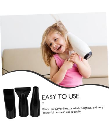 Angoily 6 Pcs Pet Water Blower Hairdryer Blow Dryer Diffuser Accessories Hairdressing Tool Styling Tool Hair Styling Nozzle Dryer Nozzle Replacement The Dog Abs Mouthpiece 12.00X6.10X4.00CMx2pcs Blackx2pcs - Buy Online on GoSupps.com