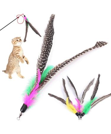 6 Pack Feather Refill Replacement for Da Bird feather Wand Home Pet Cat Toy Kitten Interactive Toys - Buy Online on GoSupps.com