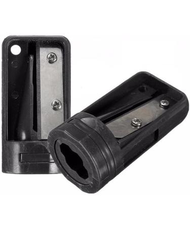 Premium Black Carpenter Woodwork Pencil & Sharpener - Essential Tool for Woodworking - Buy Online on GoSupps.com