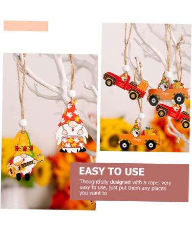 Zerodeko 2 Boxes Thanksgiving Pendant Decor Maple Leaf Gnome Cutouts Festival Hanging Gnome Reward Cartoon - Buy Online on GoSupps.com