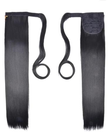 Ponytail Extension Long Straight Ponytail Extension 22 inch Wrap Around Ponytail Natural Synthetic Hair Extensions Clip in Straight Ponytail Hairpiece for Women Ponytail Hairpiece for Women (Color : 22inches Straight 4A - Buy Online on GoSupps.com