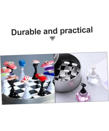 Ipetboom Magnetic Base 1set Manicure Practice Base Nail Manicure Supporter Manicure Tool Nail Beauty Supporter Nail Practice Base Nail Art Practice Holder Cosmetic Metal Nail Supplies 9.2x4.8cm As Shown - Buy Online on GoSupps.com
