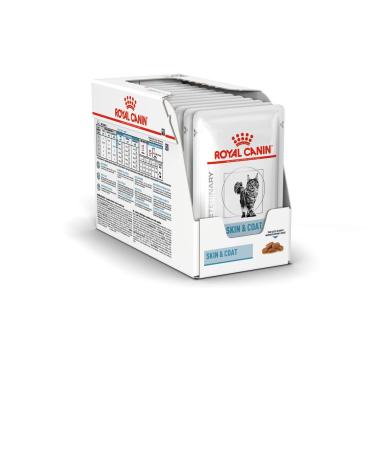 Royal Canin Vet Care Nutrition Wet Cat Food Skin and Coat 100 g (Pack of 12)