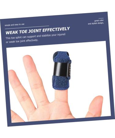 Hemoton 3pcs Toe Strap Thumb Splint Retainer Holder - Finger Splint for Hammer Toes - Immobilizer & Straightener - Aluminum Alloy - Blue - 11.5X2.5CM - Buy Online on GoSupps.com