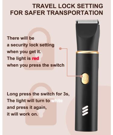 Electric Bikini Trimmer for Women | IPX7 Washable Body Hair Trimmer with Ceramic Blades | Wet & Dry Use | Perfect for Bikini Legs & Pubic Hair - Buy Online on GoSupps.com