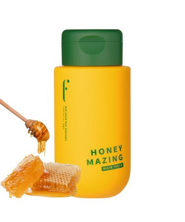 HAIR MASK - Honey Hair Deep Conditioner High Gloss Treatment Hydrating Nourishing Elasticity for Extremely Damaged Hair with Protein Argan Avocado Olive Oil (HONEYMAZING)