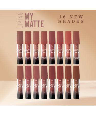 Golden Rose Liping My Matte Durable Matte Liquid Lipstick Mouth 16 - Buy Online on GoSupps.com