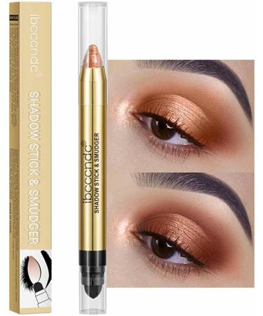 Glitter Eyeshadow | Waterproof Double Ends Eye Shadow Pencil Crayon - Long Lasting Shimmer Cream Eyeshadow Pencil Crayon for Favor 4# - Buy Online on GoSupps.com