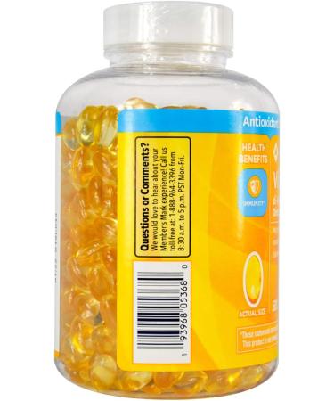 Members Mark Vitamin E 180mg - 500 Count | High Potency Antioxidant Supplement - Buy Online on GoSupps.com