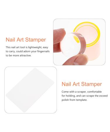 Shop Nail Stamp Art Set - Clear Silicone Gel Stamps & Jelly Stamper for Perfect Nails - International Shipping - Buy Online on GoSupps.com