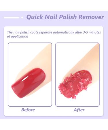 Gel Nail Polish Remover 2x12ml Nail Polish Remover Quick & Easy Remove Nail Varnish Remover Quick Removal No Harm Soaking Or Wrapping No Need For Foil Gel Nail Remover Set - Buy Online on GoSupps.com