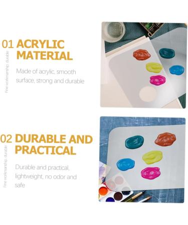 VALICLUD 1 Ensemble Palette de Maquillage Plateau manucure plaques Ongles pour Nail Art Palette de Peinture en Plastique M langer la Plaque pour Le Maquillage Acrylique - Buy Online on GoSupps.com