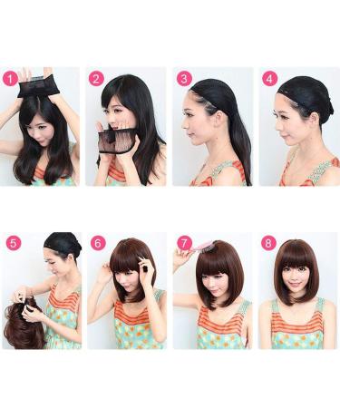 Waselia Real Hair Lace Front Curls Brown Wig | Short Fluffy Cosplay Hair | Women's Realistic Anti-Warping Brown Curly Wigs - Buy Online on GoSupps.com