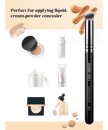 EIGSHOW Kabuki Concealer Brush - Vegan Soft Synthetic Bristles for Perfect Concealing Blending & Buffing | Medium E872 - Buy Online on GoSupps.com