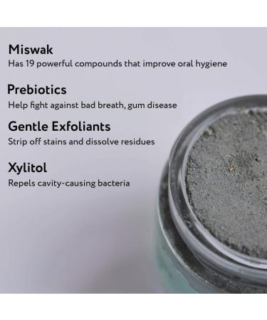 Elsa's Organic Skin Foods - Natural Tooth Powder - Removes Stain - Peppermint & Spearmint - Contains Xylitol - Activated Charcoal - Gentle Whitening - Buy Online on GoSupps.com