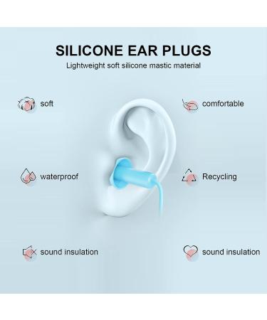 AMMON Silicone Ear Plugs 12 Pairs | Reusable Moldable Earplugs for Sleeping, Snoring, Swimming, and Noise Cancelling | 22dB Highest NRR | Colorful - Buy Online on GoSupps.com