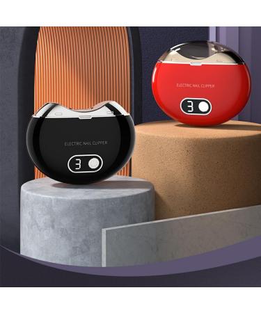 WNDUOKXH Rechargeable Electric Nail Trimmer Cutter for Home Automatic Nail Fingernail ABS Electric Nail Clip Professional Nail Black - Buy Online on GoSupps.com