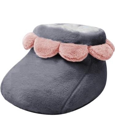 Oshni Electrically Heated Foot Warmer - Plush USB Foot Warmer Pad for Comfortable Use in Dorms Apartments Camping & Living Rooms - Gray - Buy Online on GoSupps.com