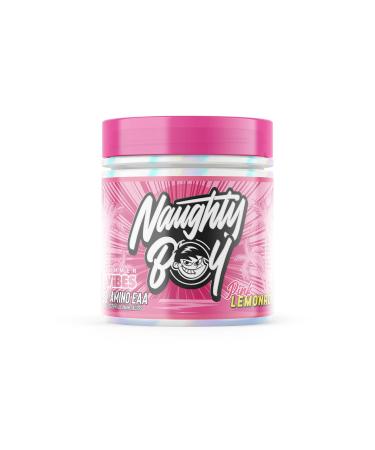 Naughty Boy Summer Vibes Essential Amino Acids with All 3 BCAA's and 9 EAA's in Total Clinically Dosed Amino Acid Drink Supplements for Men & Woman - 345g/30 Servings (Pink Lemonade)