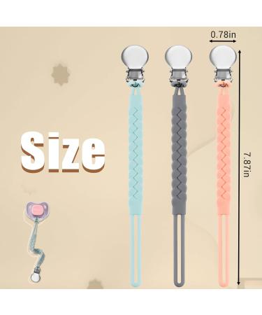 BasicsSlife BPA-Free Silicone Pacifier Clip - Universal Fit for Pacifiers & Baby Toys - Keep Your Baby's Pacifiers Clean! - Buy Online on GoSupps.com