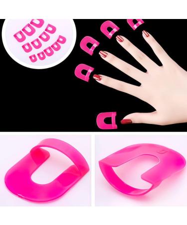 52 Pcs Nail Holder Template Plastic for DIY Manicure - Nail Painting Stencil Set - Buy Online on GoSupps.com