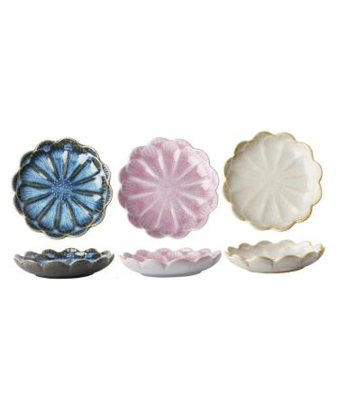 ABOOFAN 3pcs Dipping Dish Ceramic Dipping Bowls Dipping Sauce Bowl Leaf Sauce Dish Side Dish Bowl Serving Dish Vinegar Plate Wasabi Dish Food Sauce Dish Ceramics Mini Tea Bag re-usable