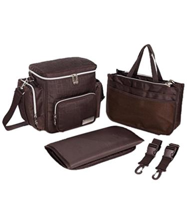 Knuddelstuff Winslow Small Designer Baby Changing Bag Wheelchair Compatible Brown Chestnut Brown
