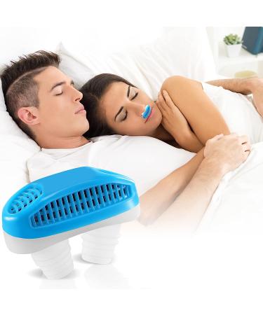 2-in-1 Anti Snoring Nose Air Purifier | Nasal Vents for CPAP Users | Stop Snoring Sleep Aid for Men and Women - Blue - Buy Online on GoSupps.com