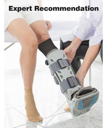 Walking Boot Socks - 2 Pairs Orthopedic Liner Socks for Men & Women | Comfortable Medical Boot Socks for Fractures - Black - Buy Online on GoSupps.com