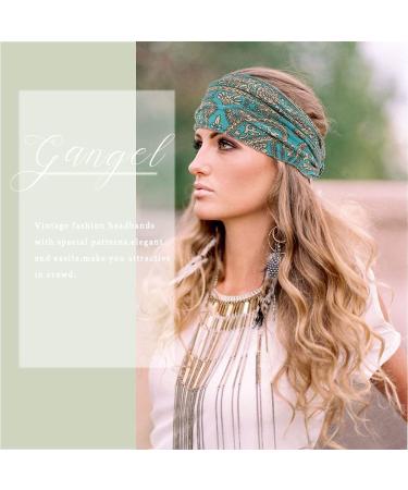 Gangel Vintage Exotic Knot Turban Headbands - Pack of 4 for Women and Girls - Buy Online on GoSupps.com