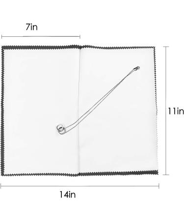 2 Pack Large Silver Polishing Cloth 11x14 - Sterling Silver & Jewelry Cleaning Cloth - Gold, Coin, Watch Polishing - Buy Online on GoSupps.com
