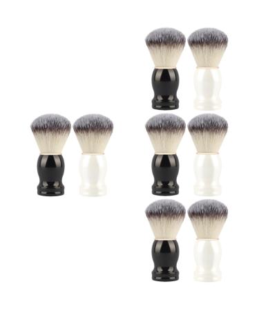 8 STK Manual Razor Brazil Tool Shaping Branch brushes Shave Accessories for Bart Care Male Beard Breisel Salon Razor Brazil Fiber Wear Hairbrush 10.5x3.3cmx4Pcs as shown x 4 pieces