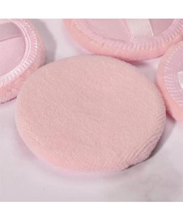 Buy Super Soft Plush Round Velour Powder Puff - 10 Pcs Skin Care & Makeup Accessory (2.4" White) for Flawless Application - Buy Online on GoSupps.com