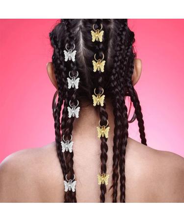 215 PCS Hair Charms Rings Beads Cuffs for Braids | Dreadlock Accessories & Clips - Multicolor - Buy Online on GoSupps.com