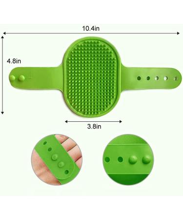 Jkxwx Silicone Pet Brush Glove | Blue Dog & Cat Washing Brush for Fur Removal Bathing & Cleaning - Buy Online on GoSupps.com