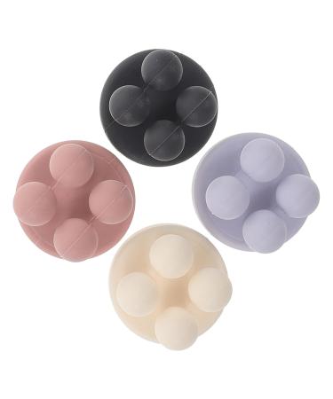 DRESSOOS 4pcs Nail- Seamless Hook Towel Hook Hat Hooks Bathroom Hooks for Towels Hook for Wall