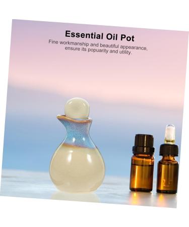 Buy Sewoart Ceramic Essential Oil Diffuser Pot - Mini Terrarium Container for Olive Oil & Aromatherapy - 5.5x7.5cm - International Shipping Available - Buy Online on GoSupps.com
