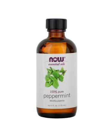 Now Foods Essential Oils Peppermint - 4oz (Pack of 4)
