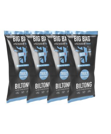 BEEFit Biltong Beef Jerky | Traditional | 4x250g | High Protein | Gluten Free | Keto Friendly Truly Traditional - Buy Online on GoSupps.com