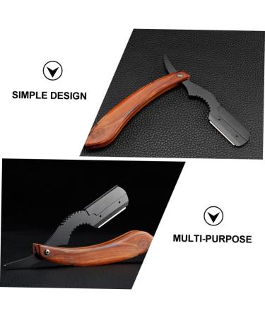 Buy Minkissy Mini Face Razor for Women - Rustproof Steel Rose Wood Shaving Tool for Smooth Facial Hair Removal - Buy Online on GoSupps.com