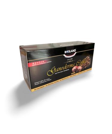 Bosland Ganoderma Mushroom Chitin (Chitosan) Instant Coffee - 12x 22g