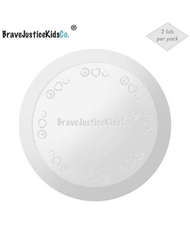 BraveJusticeKidsCo. Snack Attack Replacement Lid | 2 Pack | Universal Collapsible Snack Cup - Buy Online on GoSupps.com