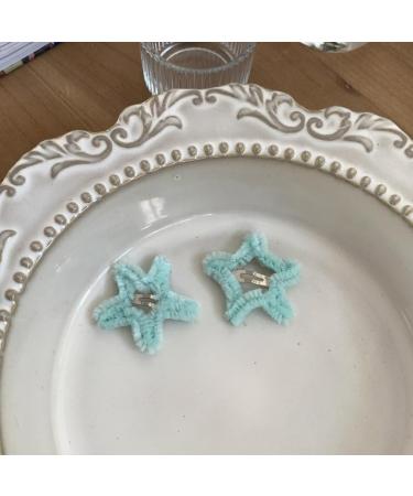 AJTUTUS Cute Star Shape Hairpins Hot Girls Plush Star Hair Clip Headdress Style Barrettes Cute Star Hair Clip for Woman - Buy Online on GoSupps.com