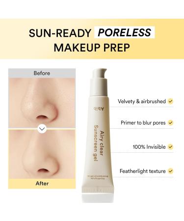Abib Airy Sun Care Duo : Airy Suntick&Airy Clear Sunscreen - Korean Suncreen Suncare Sunblock No White cast Reef Safe Primer poreless - Buy Online on GoSupps.com