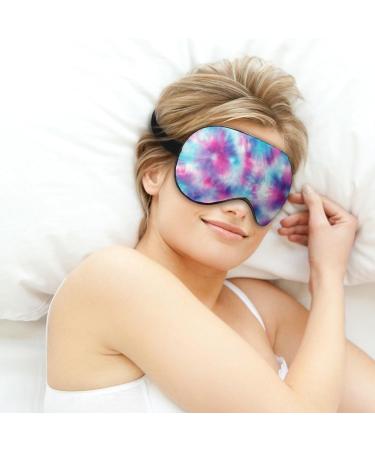 Adjustable Strap Tie Dye Sleep Mask | Block Light for Better Sleep | Travel Blindfold for Men and Women - Buy Online on GoSupps.com