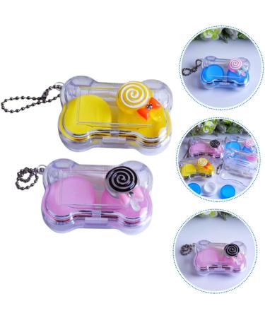 Solustre Contact Lens Case - Small Plastic Container for Easy Lens Storage | Durable & Portable Lens Holder - Buy Online on GoSupps.com