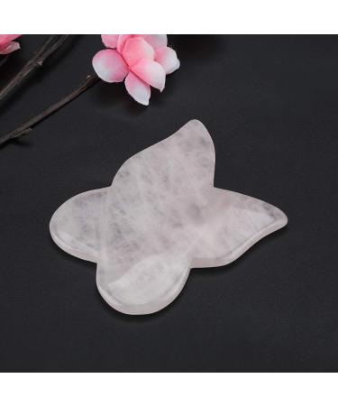 Natural Rose Quartz & Jade Massage Stone Scraping Plate - Healing Tool for SPA & Acupuncture - Buy Online on GoSupps.com