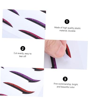 Angoily 36 Pairs Glitter Eyeliner Fiber Eyelid Lift Strip Glitter Tape Reusable Double Eyelid Tape Woman Makeup Accessory Makeup Eyelid Tape Sticker Natural Miss Eye Gel - Buy Online on GoSupps.com